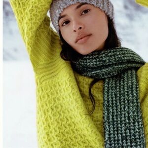 NWT, Anthropologie Green Ombré Scarf